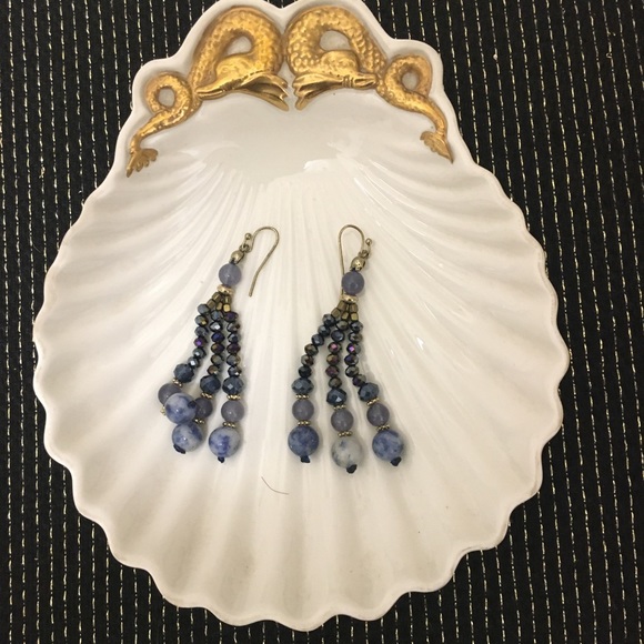 Amethyst Cystal Dangle Bead Earrings Bundle - Picture 4 of 4